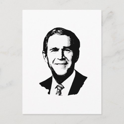 George W Bush Postcard