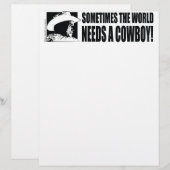 George W Bush - Sometimes the World Needs a Cowboy (Front/Back)