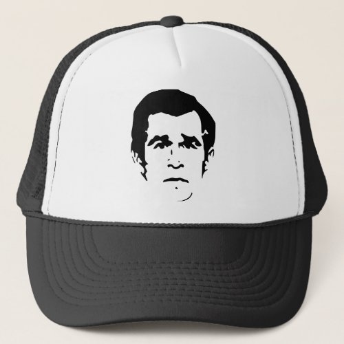 George W Bush Stencil Trucker Hat