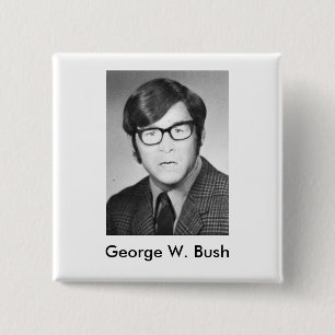 George W. Bush Yearbook photo Pinback Button