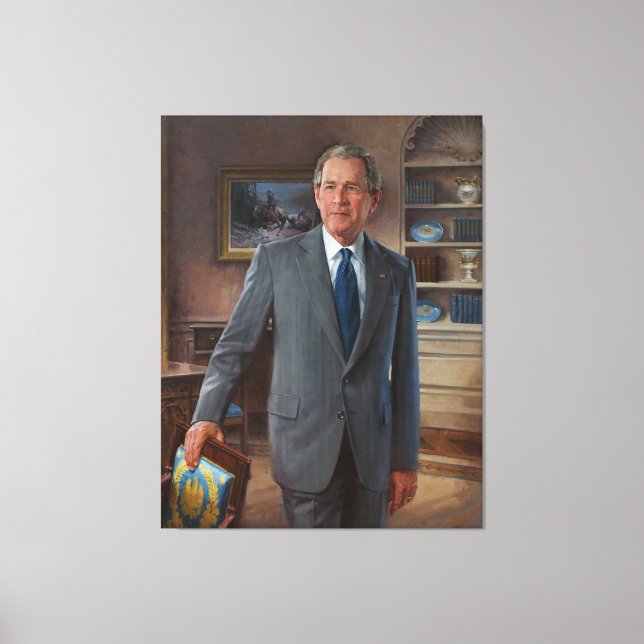 GEORGE WALKER BUSH by John Howard Sanden Canvas Print (Front)