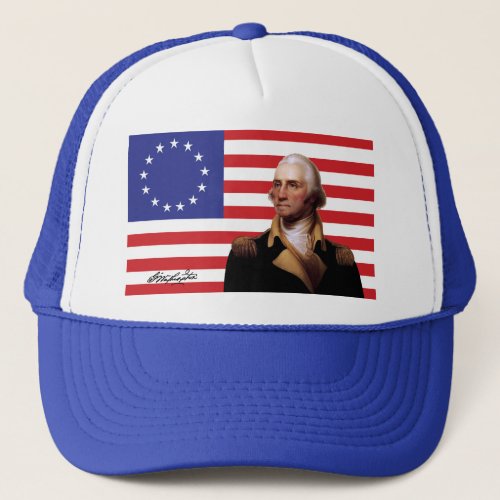 George Washington  13_Star US Flag Trucker Hat