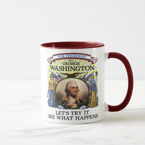 George Washington 1789 Election Mug