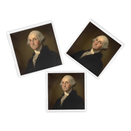 George Washington 1st American President by Stuart Acrylic Tray