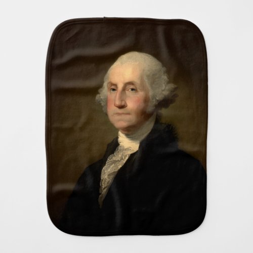 George Washington 1st American President by Stuart Baby Burp Cloth