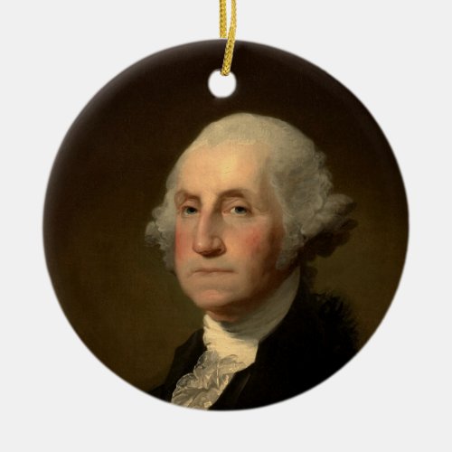 George Washington 1st American President by Stuart Ceramic Ornament