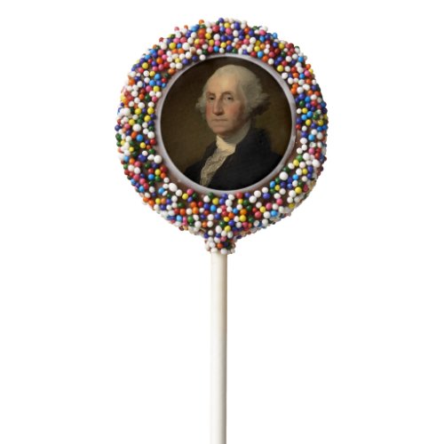 George Washington 1st American President by Stuart Chocolate Covered Oreo Pop