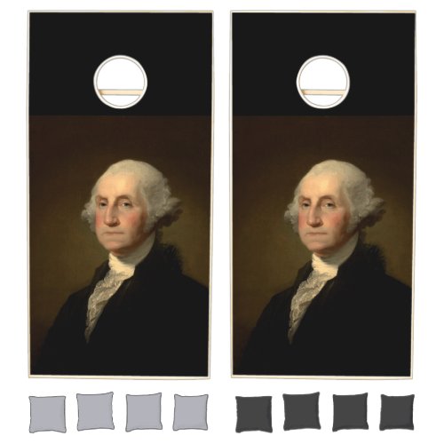 George Washington 1st American President by Stuart Cornhole Set