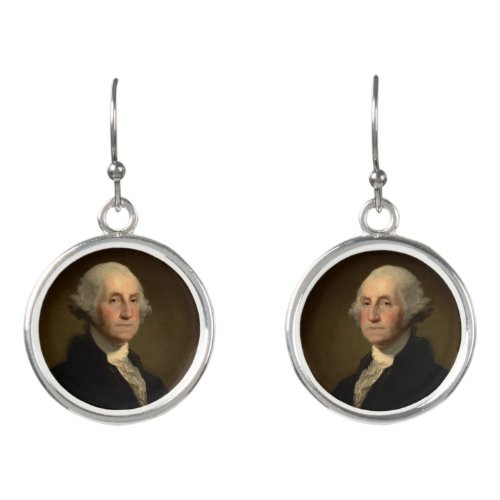George Washington 1st American President by Stuart Earrings