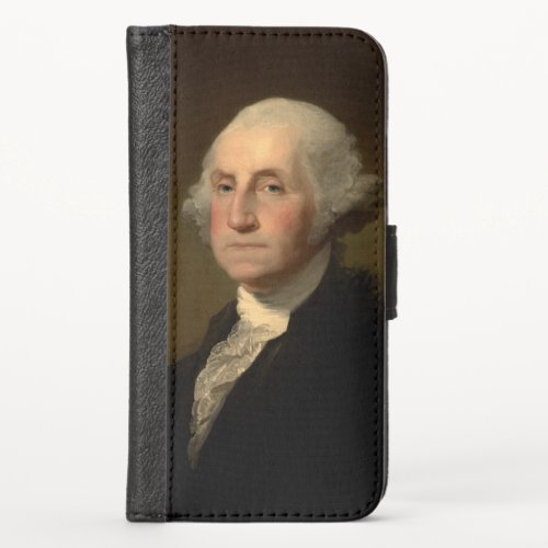 George Washington 1st American President by Stuart iPhone X Wallet Case