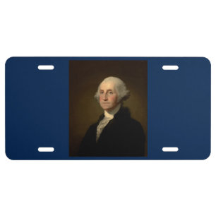 George Washington 1st American President by Stuart License Plate