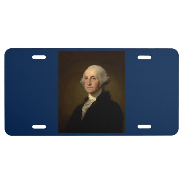 George Washington 1st American President by Stuart License Plate (Front)