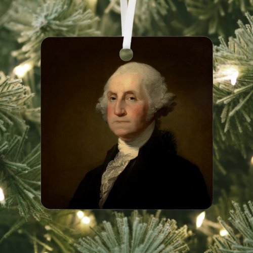 George Washington 1st American President by Stuart Metal Ornament