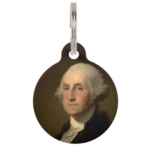George Washington 1st American President by Stuart Pet ID Tag