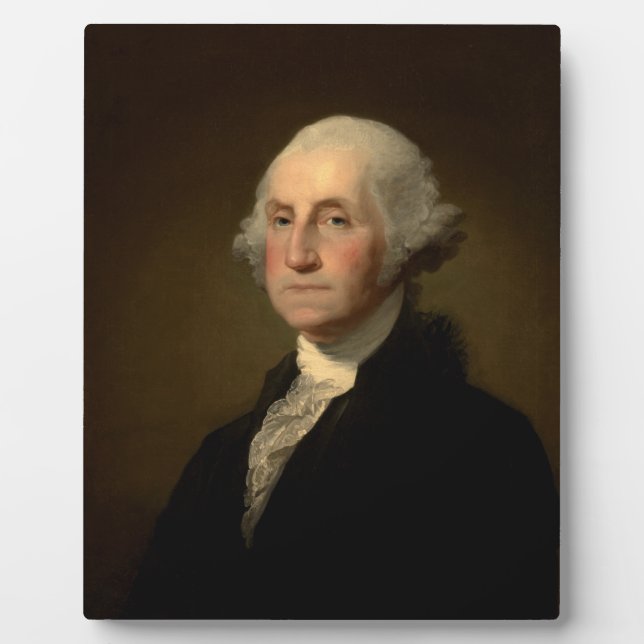 George Washington 1st American President by Stuart Plaque (Front)