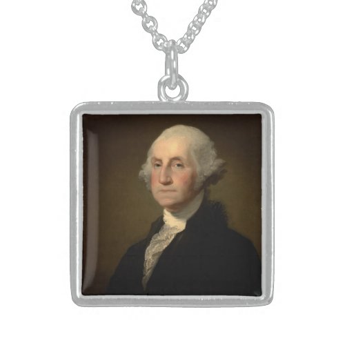 George Washington 1st American President by Stuart Sterling Silver Necklace