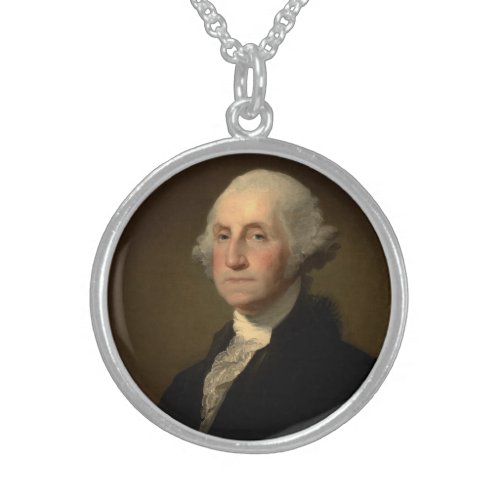 George Washington 1st American President by Stuart Sterling Silver Necklace