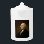 George Washington 1st American President by Stuart Teapot<br><div class="desc">George Washington 1st American President by Stuart. On April 30, 1789, George Washington, standing on the balcony of Federal Hall on Wall Street in New York, took his oath of office as the first President of the United States. “As the first of every thing, in our situation will serve to...</div>