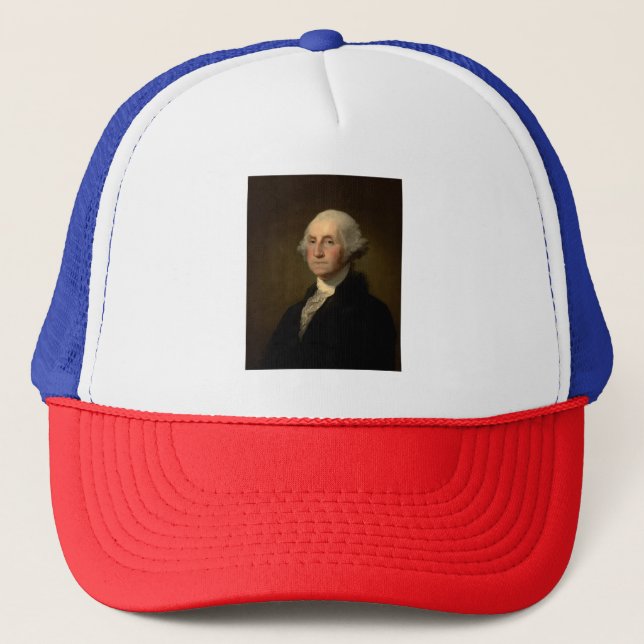 George Washington 1st American President by Stuart Trucker Hat (Front)