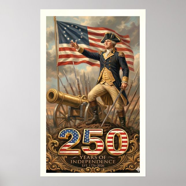 George Washington: 250 Years of Independence Comme Poster (Front)