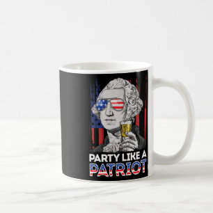 George Washington 4th Of July Party Like A Patriot Coffee Mug