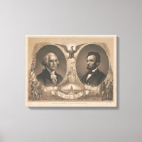 George Washington Abraham Lincoln Eagle US Vintage