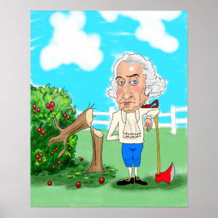 George Washington and his Cherry Tree Poster