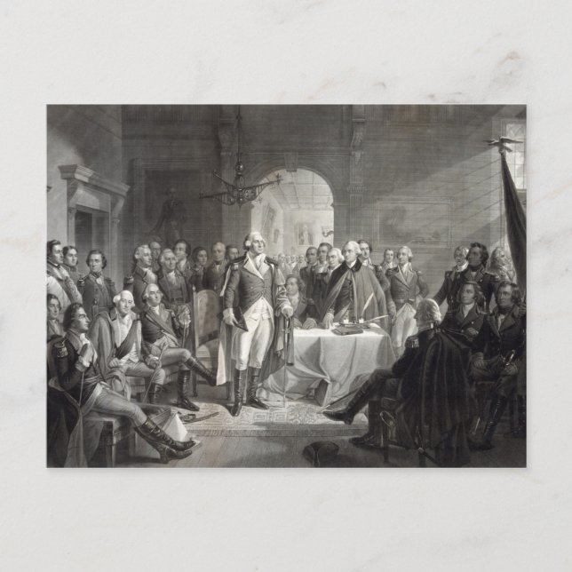 George Washington and His Generals postcard (Front)