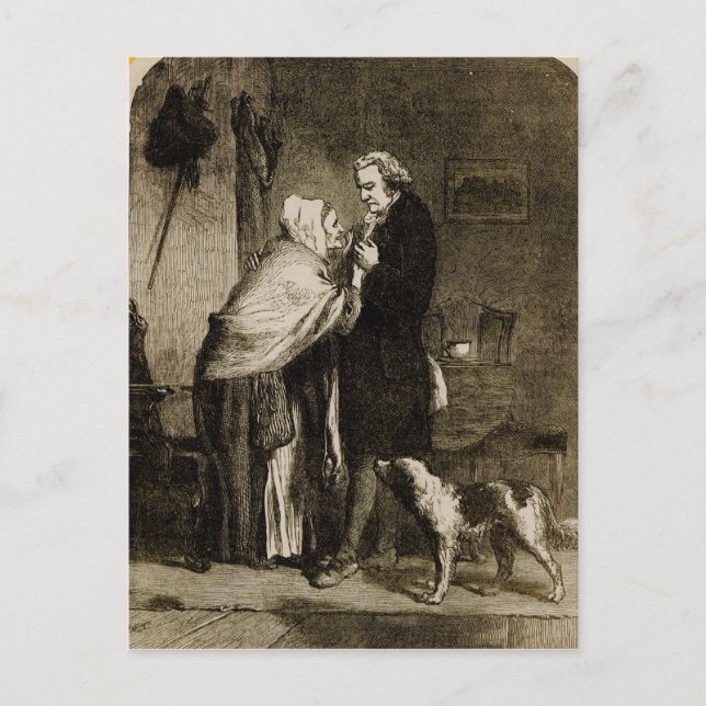 George Washington and his Mother Postcard (Front)