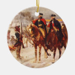 George Washington And Lafayette At Valley Forge Ceramic Ornament at Zazzle