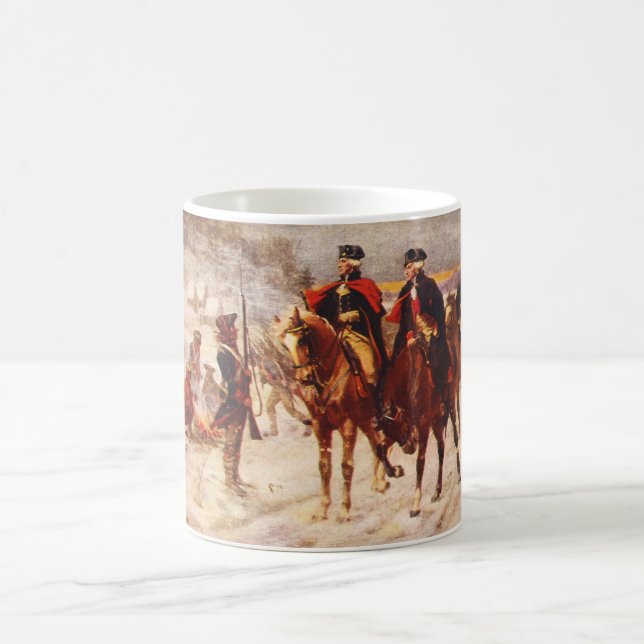 George Washington and Lafayette at Valley Forge Coffee Mug (Center)