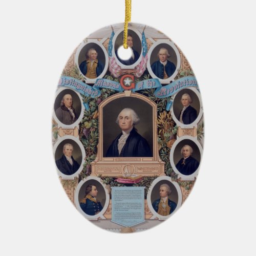 George Washington and The Masons Of The Revolution Ceramic Ornament