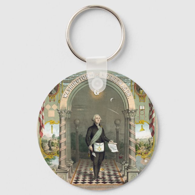 George Washington as a Freemason Keychain (Front)