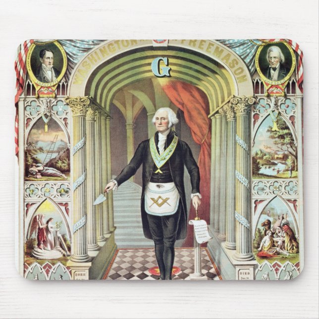 George Washington as a Freemason Mouse Pad (Front)
