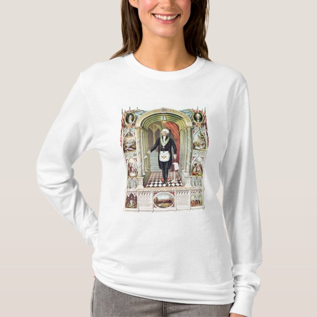 George Washington as a Freemason T-Shirt (Front)
