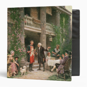 George Washington at Bartram's Garden 3 Ring Binder