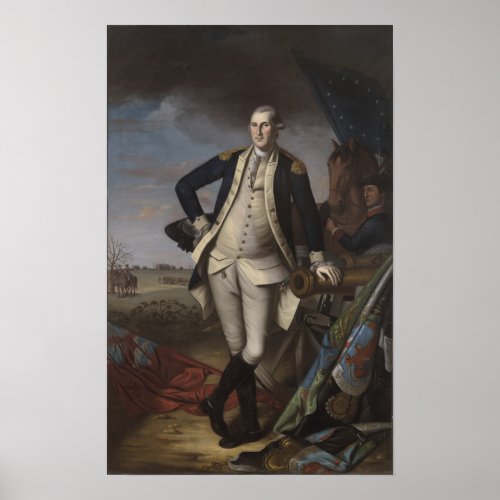 George Washington at the Battle of Princeton 1781 Poster