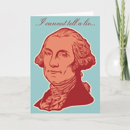 George Washington Birthday Card