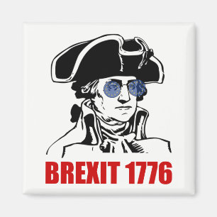 George Washington Brexit 1776 EU Flag Sunglasses Magnet