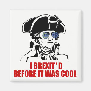 George Washington Brexit 1776 EU Flag Sunglasses Magnet
