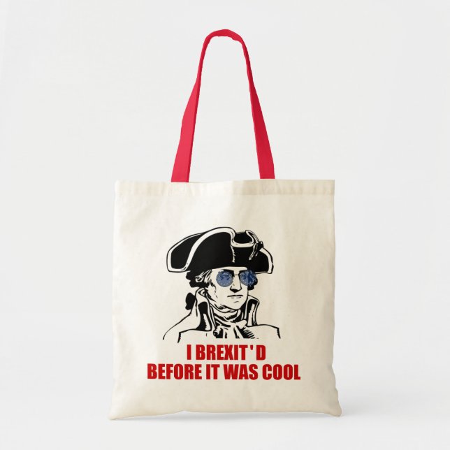 George Washington Brexit 1776 EU Flag Sunglasses Tote Bag (Front)