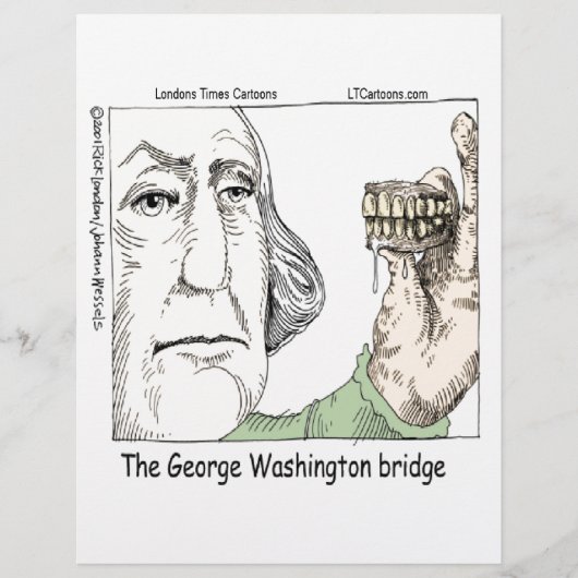 George Washington Bridge & Dentures Funny Gift (Front)
