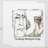 George Washington Bridge & Dentures Funny Gift (Front/Back)