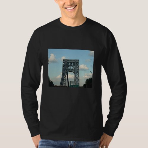 George Washington Bridge from the New Jersey side T_Shirt