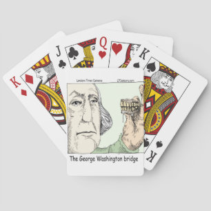 George Washington Bridge Funny Gifts Poker Cards