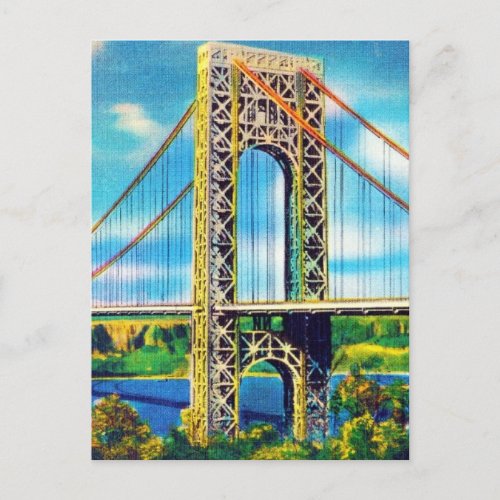 George Washington Bridge New York City Postcard