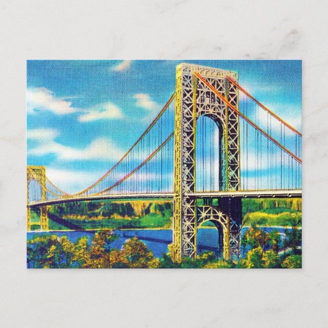 George Washington Bridge, New York City Postcard (Front)