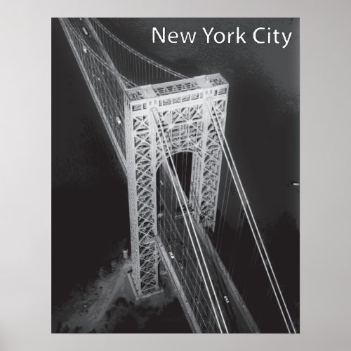 George Washington Bridge New York City Poster