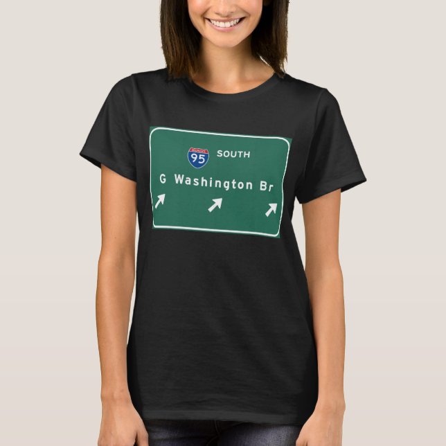 George Washington Bridge NYC New York City NY T-Shirt (Front)