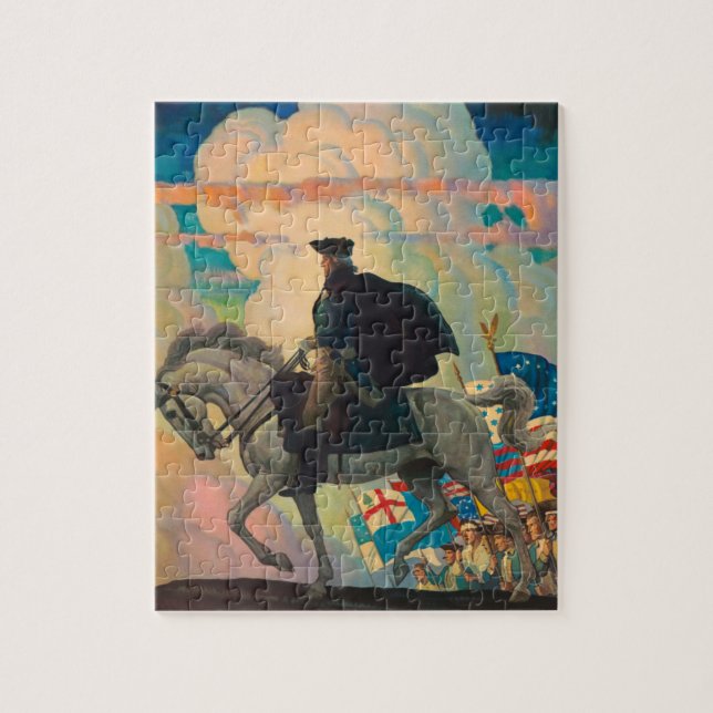 George Washington by Newell Convers Wyeth Jigsaw Puzzle (Vertical)